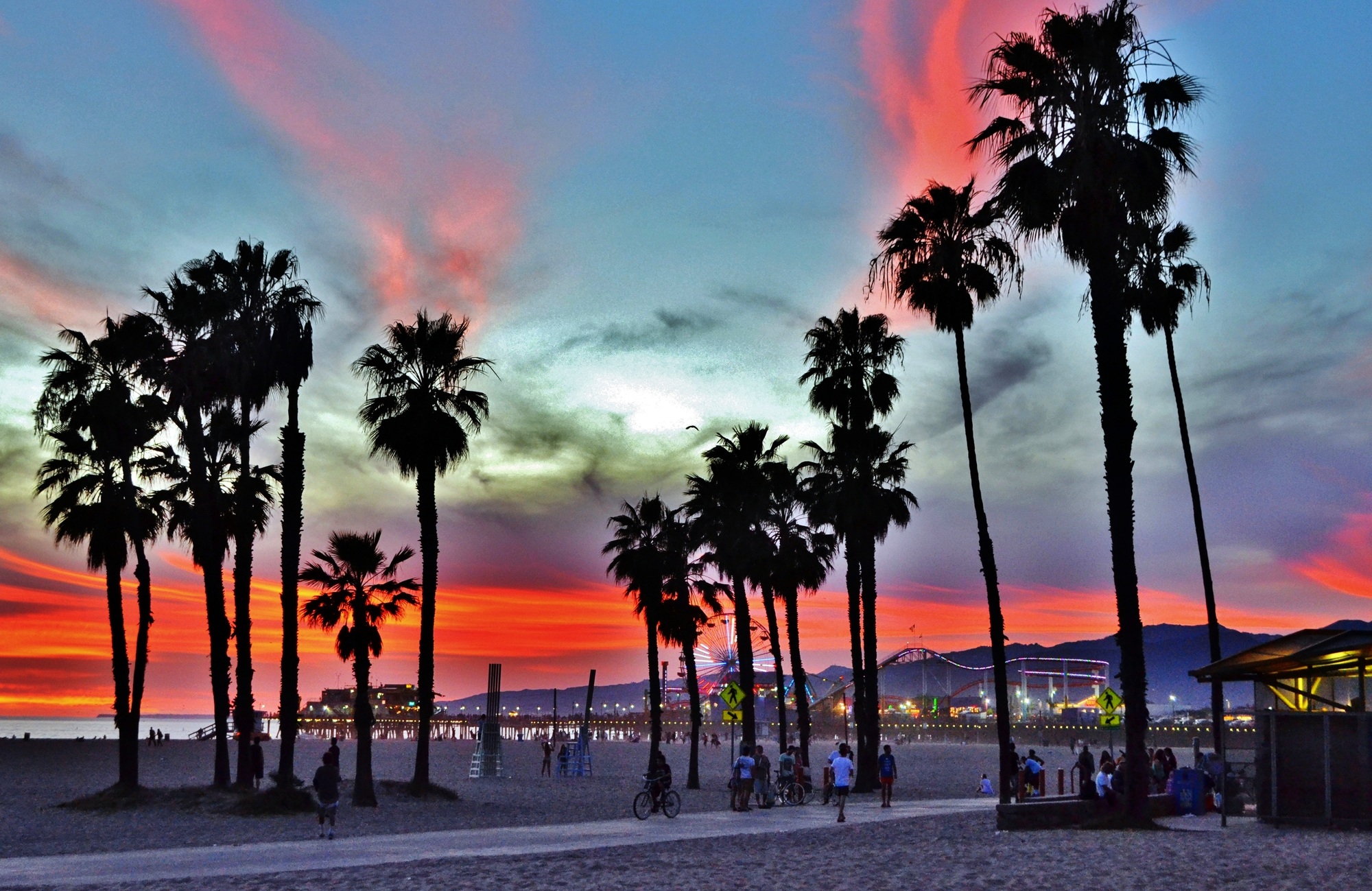 Santa Monica California sunset